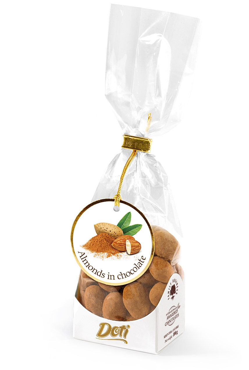 Almonds in White Chocolate with Cinnamon 100g GIFT BAG